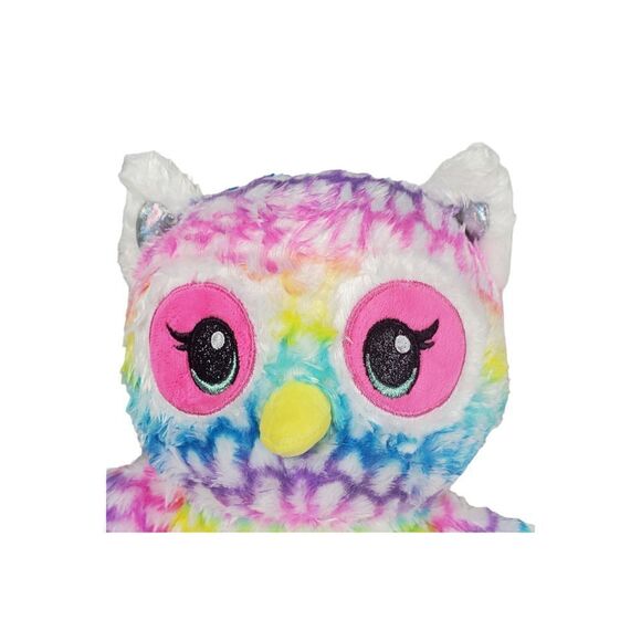 Build A Bear Spotted Owl Plush Tie Dye Bird Pastel Rainbow Colorful BABW 17" - Picture 7 of 12